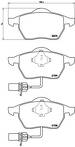Передние тормозные колодки Brembo  P 85 037