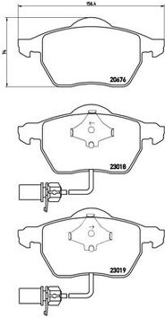 Brembo P 85 085 <span>тормозные колодки передние</span>