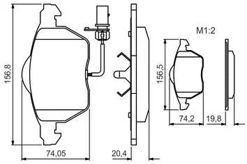 Bosch 0 986 495 241 <span>тормозные колодки передние</span>
