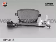 Задние тормозные колодки Fenox BP43116 для Audi A6 C5 / седан / рестайлинг