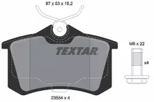 Задние тормозные колодки Textar  2355401