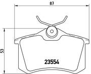 Задние тормозные колодки Brembo  P 85 017