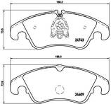 Передние тормозные колодки Brembo  P 85 098