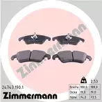 Передние тормозные колодки Zimmermann  24743.190.1