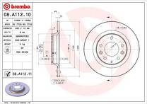Тормозной диск Brembo Prime Line  08.A112.11