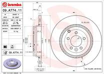Тормозной диск Brembo Prime Line  09.A774.11