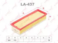 Воздушный фильтр Lynx  LA-437