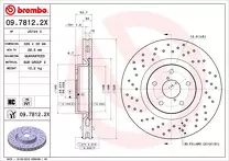 Тормозной диск Brembo Xtra Line  09.7812.2X