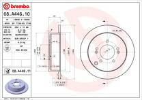 Тормозной диск Brembo Prime Line  08.A446.10