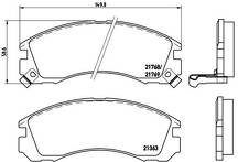 Передние тормозные колодки Brembo  P 54 017