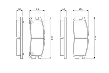 Задние тормозные колодки Bosch  0 986 461 145