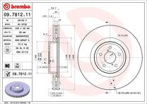 Тормозной диск Brembo Prime Line  09.7812.11