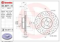 Тормозной диск Brembo Xtra Line  09.9077.1X