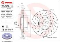 Тормозной диск Brembo Xtra Line  09.7812.1X