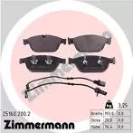 Передние тормозные колодки Zimmermann  25160.200.2