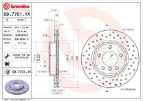 Тормозной диск Brembo Xtra Line 09.7701.1X для BMW 3 серии E46 / кабриолет