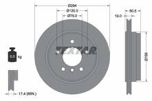 Тормозной диск Textar 92141703 для BMW 3 серии E46 / седан / рестайлинг