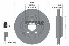 Тормозной диск Textar 92107003 для BMW 3 серии E46 / кабриолет