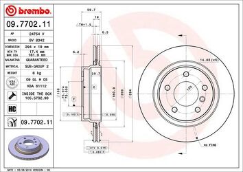 Brembo Prime Line 09.7702.11 <span>тормозной диск вентилируемый</span>