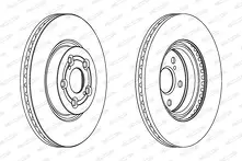 Тормозной диск Ferodo Premier Coat+ disc  DDF1315C