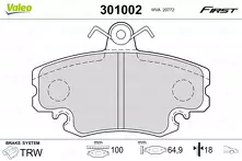 Передние тормозные колодки Valeo First  301002