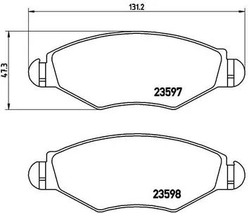 Brembo P 61 063 <span>тормозные колодки передние</span>