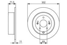 Тормозной диск Bosch  0 986 479 509