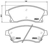 Передние тормозные колодки Brembo P 59 076 для Opel Astra J / хэтчбек 5 дв.