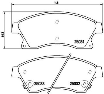 Brembo P 59 076 <span>тормозные колодки передние</span>