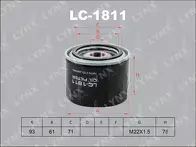Масляный фильтр Lynx LC-1811