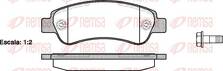 Задние тормозные колодки Remsa 1238.00 для Toyota Auris 2 пок. / E180