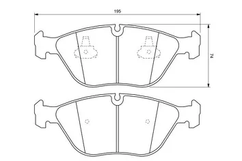 Bosch 0 986 424 649 <span>тормозные колодки передние</span>