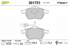 Передние тормозные колодки Valeo First 301751 для Audi A6 C5 / универсал