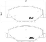 Передние тормозные колодки Brembo  P 85 121