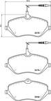 Передние тормозные колодки Brembo P 61 119 для Peugeot 407 1 пок. / купе
