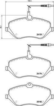 Brembo P 61 119 <span>тормозные колодки передние</span>