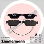 Передние тормозные колодки Zimmermann 25069.170.2 для Citroen C6 1 пок.