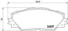 Передние тормозные колодки Brembo P 83 071 для Toyota RAV4 3 пок. / XA30 / рестайлинг