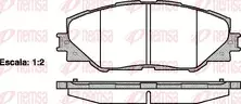 Передние тормозные колодки Remsa 1234.00 для Toyota RAV4 3 пок. / XA30 / рестайлинг