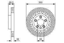 Тормозной диск Bosch  0 986 479 B12