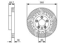 Тормозной диск Bosch  0 986 479 B13