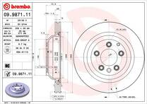 Тормозной диск Brembo Prime Line  09.9871.11