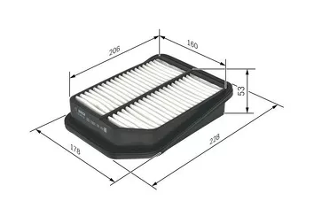 Bosch F026400125 <span>воздушный фильтр </span>