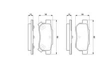 Задние тормозные колодки Bosch  0 986 461 131