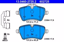 Передние тормозные колодки ATE  13.0460-2725.2