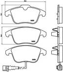 Передние тормозные колодки Brembo P 85 112 для Volkswagen Sharan 2 пок. / рестайлинг