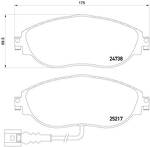 Передние тормозные колодки Brembo  P 85 131