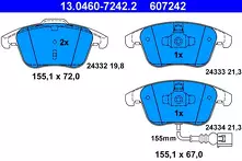Передние тормозные колодки ATE  13.0460-7242.2