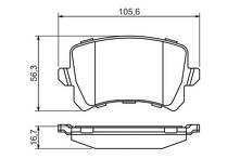 Задние тормозные колодки Bosch 0 986 494 344 для Audi A6 C6 / седан