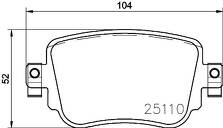 Задние тормозные колодки Brembo  P 85 140